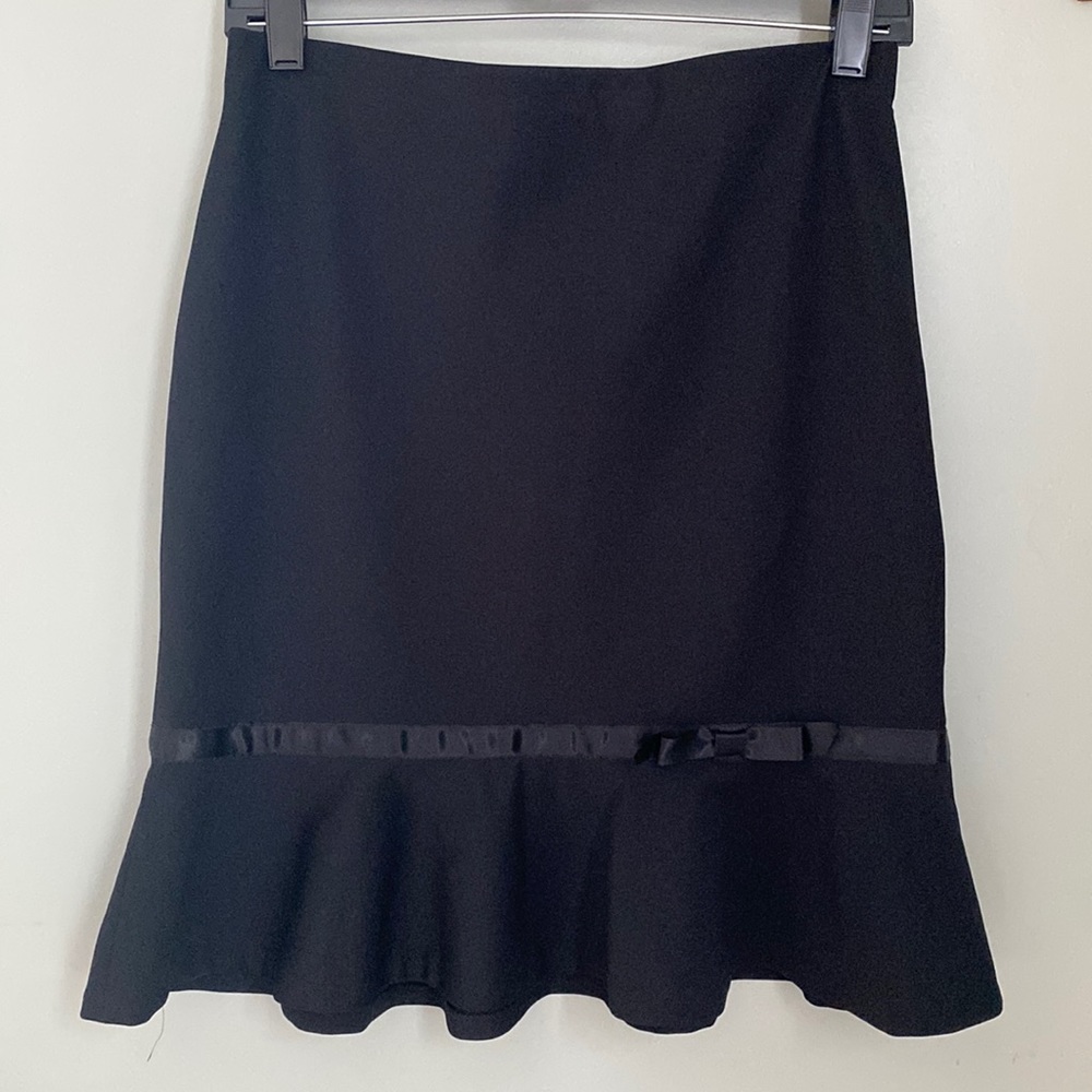 Express Black Ruffle Skirt Small